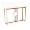Costway 1.2m Hallway Table Console Table Entryway Display Table Faux Marble Tabletop