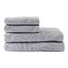 Myhouse Set Of 4 Leaf Bath Towels - Mink