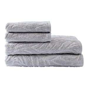 Myhouse Set Of 4 Leaf Bath Towels