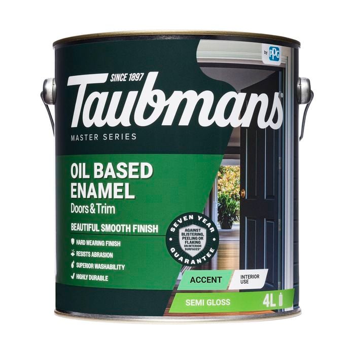 Taubmans 4L Accent Semi Gloss Oil Based Enamel