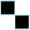 2pk Quartet Basics Chalkboard 350x350mm Memo Notes Learning Board Blue