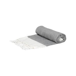 Nicola Spring Turkish Cotton Towel - Zig Zag - Grey