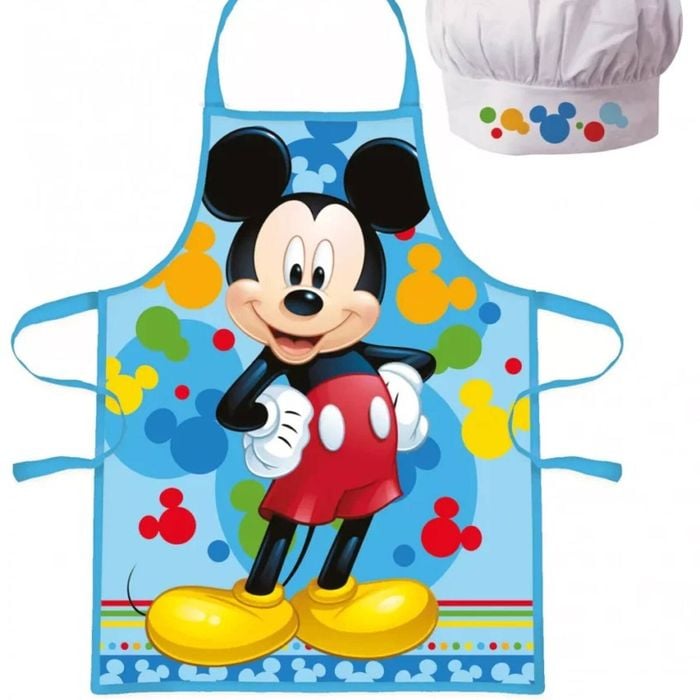 Disney Mickey Mouse Kids Apron And Chef Hat