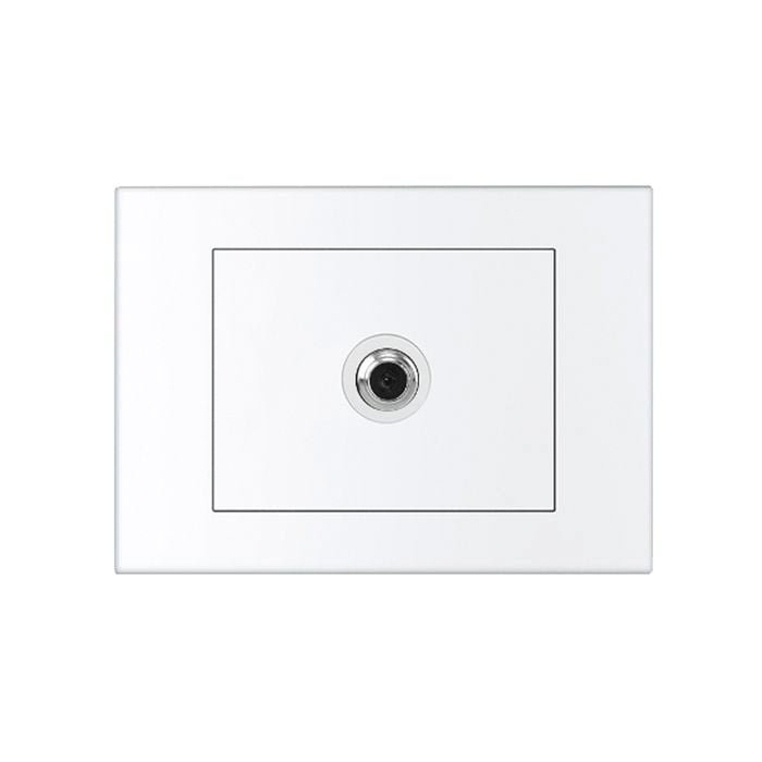 HPM VIVO 1 Gang TV Coaxial Outlet Only - White