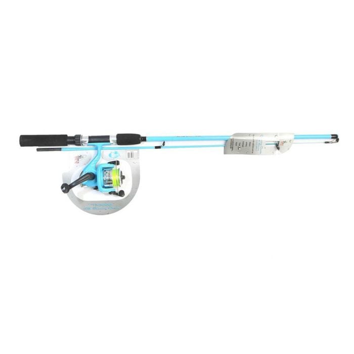 Forceten Kids 4ft Blue Fishing Rod and Reel Combo – Beginner Fishing Set