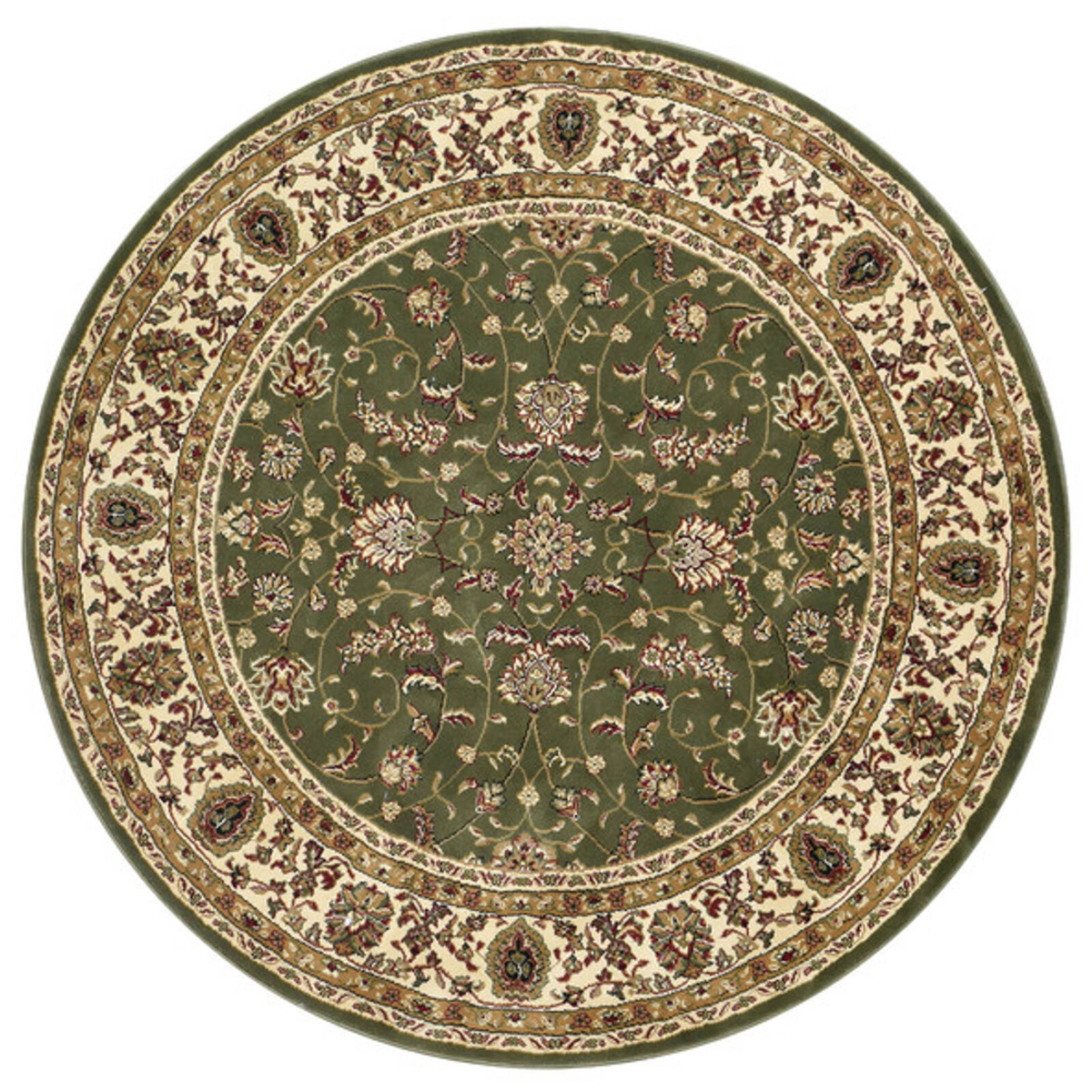 Adelaide 79 240x240 Green Round Rug - Bunnings Australia