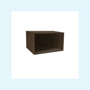 Kaboodle 360x500-600mm Walnut Customisable Microwave Open Shelf