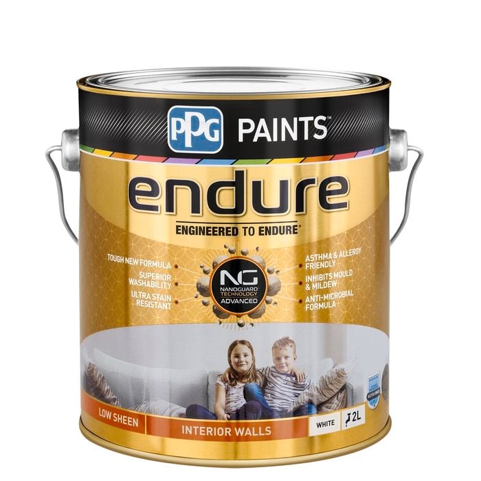 PPG Paints Endure 2L White Low Sheen Interior Wall Paint