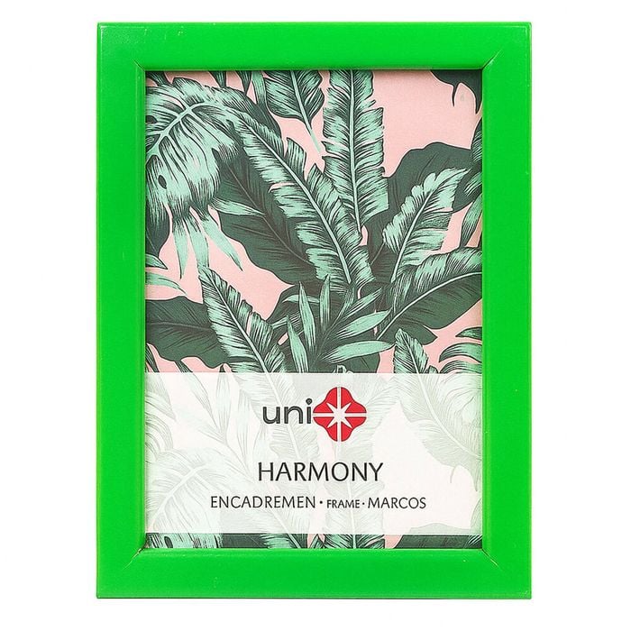 Unigift Harmony Wooden/Glass Picture Photo Frame 10x15cm Bright Green