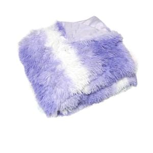 Bloomington Finley Multi Colour Collection Shaggy Throw Rug 127 x 152cm Purple Hues