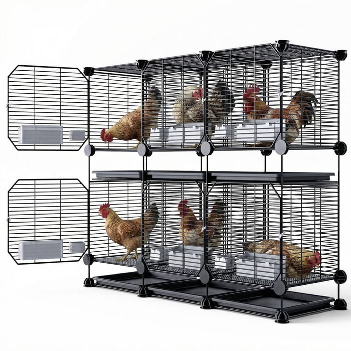 Advwin Chicken Coop Rabbit Hutch Small Animal Cage
