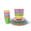 Henni & Friends 24PCS Melamine Plates Cups Bowls Set Kids Children
