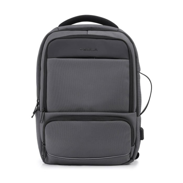 Tesla Apolo Backpack With External Usb Charging Port Charcoal 43x30x16cm