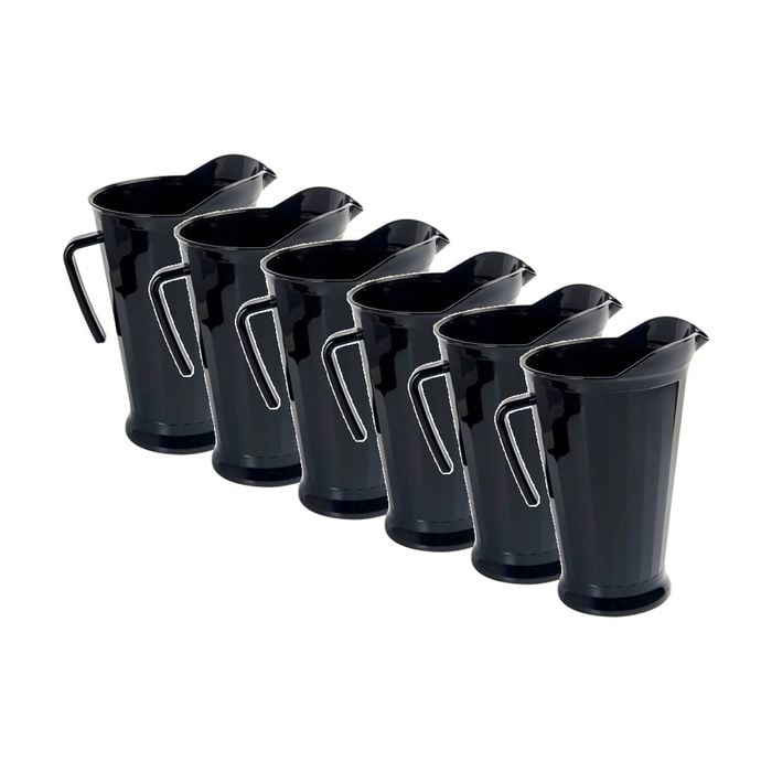 6x Partyware Durable Plastic Serving Jug Serveware 1.7L Assorted