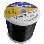 Alps 100yds of Metallic Black Rod Wrapping Thread-Size A (0.15mm) Thread
