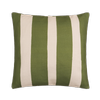Mimosa 48cm x 48cm Resort Floral Stripe Green Outdoor Cushion