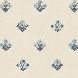 Wallpaper Trader Amy Wallpaper Roll 10.05m X 53cm, Blue