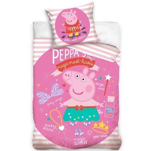 Peppa Pig Magic Must Haves Kids Cotton Quilt Cover Set - Single Bed Size