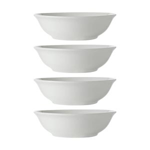 4PK Maxwell & Williams White Basics Cereal Bowl 15.5cm Quality Porcelain - White