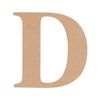 All Set 9cm MDF Alphabet Letter D