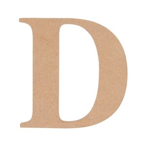 All Set 9cm MDF Alphabet Letter D