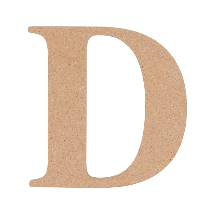 All Set 9cm MDF Alphabet Letter D