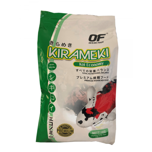 Ocean Free Kirameki Premium Economy Koi Pond Med Pellet 1kg Bag (FF928)