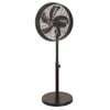 Euromatic 40cm Matte Black Drum Pedestal Fan