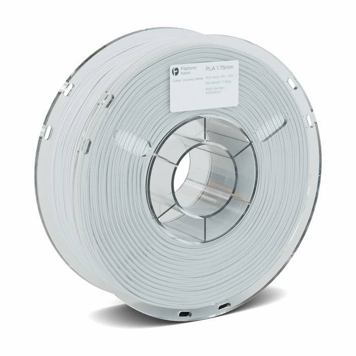 Filaform Naked PLA 3D Printer Filament 1.75mm 1kg Coconut White