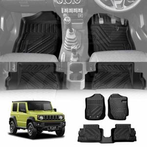 3D All Weather Car Floor Mat Liner Complete Set for Suzuki Jimny Manual Transmission 2018-Onwards