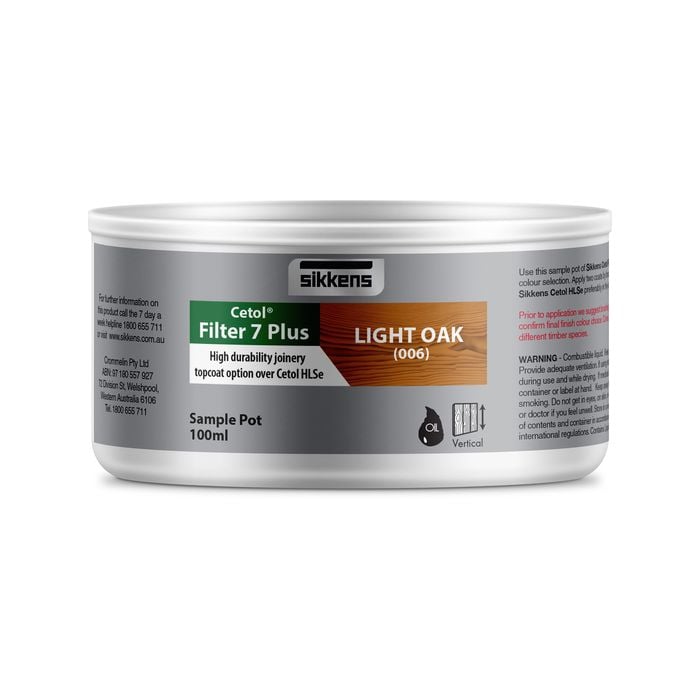 Sikkens 100ml Light Oak Cetol Filter 7 Plus Timber Stain - Light Oak