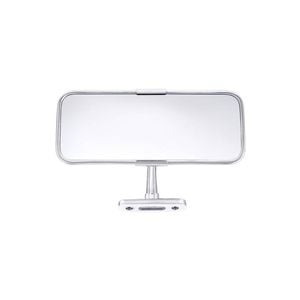 Cobra Style Dashboard Mount 6" Interior Rear View Mirror, Stainless Steel