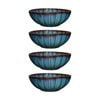 4pk Casa Domani 16.5x6 Cm Elegant Solare Bowl Durable Stoneware - Azure