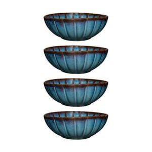 4pk Casa Domani 16.5x6 Cm Elegant Solare Bowl Durable Stoneware - Azure