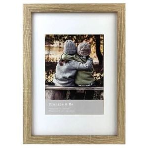 Frankie & Me Wooden Border 6x8'' Picture Frame Home/Office Photo Decor Oak