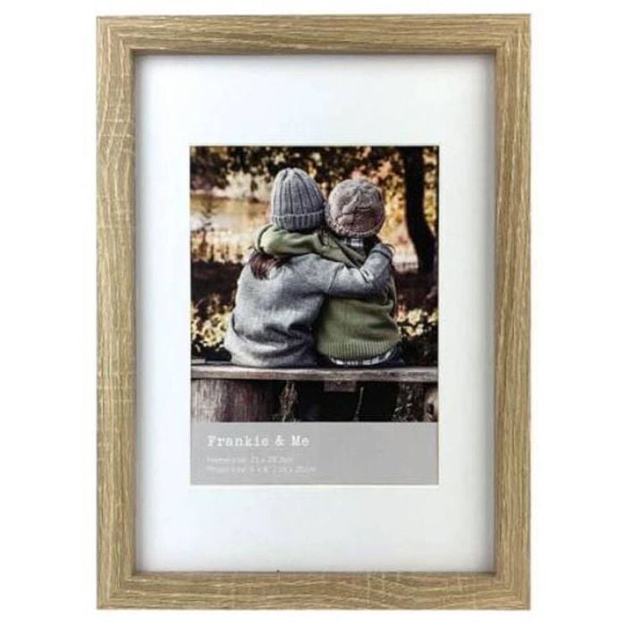 Frankie & Me Wooden Border 6x8'' Picture Frame Home/Office Photo Decor Oak