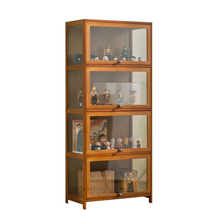 Lauft Bookshelf Display Shelf Bookcase Storage Media Rack Stand Cupboard Cabinet