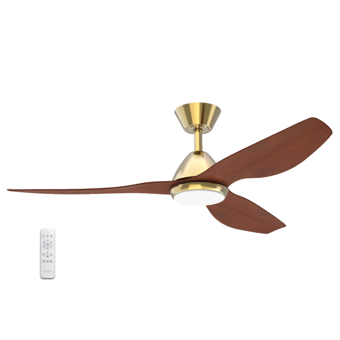 Four Seasons Living > Atlanta 52" DC Smart Ceiling Fan with LED Light and Remote Control > Antique Bronze Walnut