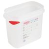 Araven Gastronorm Containers Polypropylene With Lids 1/9 150mm 4 Pack Food Storage