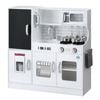 Keezi Pretend Play Kitchen 80cm Wooden Chef With Oven & Blackboard - White
