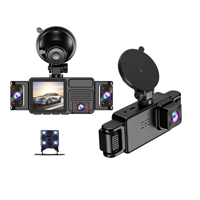 5-Channel Dash Cam – Front 2.5K + 4 Surround Cameras, 2" IPS Display, Night Vision, Parking Monitor