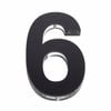 Sandleford 120mm Black Acrylic House Number 6