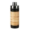 Belle Plantation Stainless Steel Cocktail Shaker 7.5x23cm - Black & Rattan