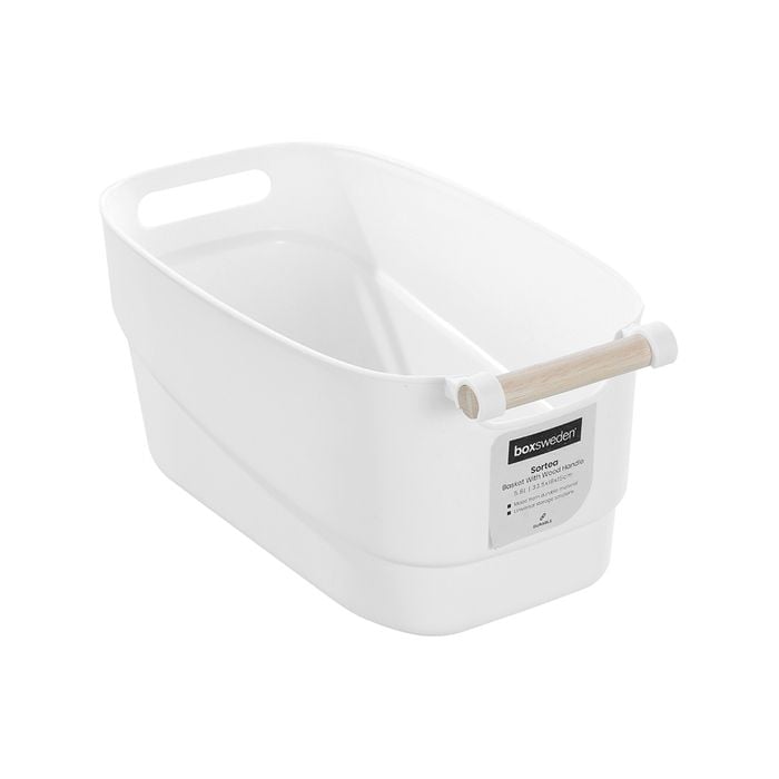 Boxsweden 5.8L White Sortea Storage Basket