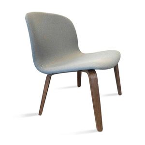 Modern Furniture LOTTIE 62x78cm Lounge Chair - Walnut & Grey