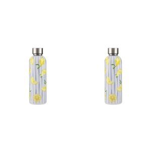 2PK Ladelle Capri Lemon Drink Bottle Water Beverage Container Portable Flask