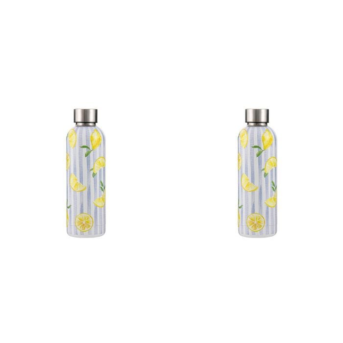 2PK Ladelle Capri Lemon Drink Bottle Water Beverage Container Portable Flask