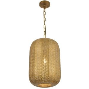 Telbix Masya Vintage Pendant Hanging Lamp Light Metal Antique Brass Antique