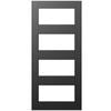 Thermtek 2040 x 820 x 41mm Parkwood Clear Glass Aluminium Entrance Door ALTH24LC