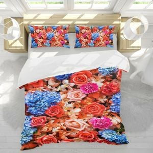 3D Bright Red Rose 237 Bed Pillowcases Quilt Queen Size